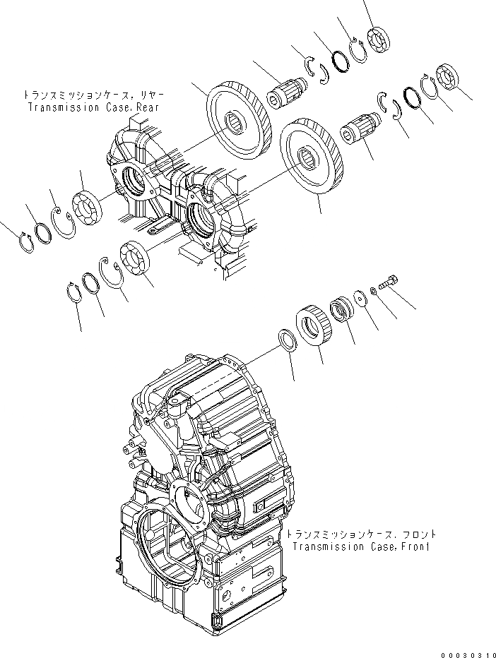 Схема запчастей Komatsu WA430-6 - ТРАНСМИССИЯ (МЕХ-М ОТБОРА МОЩН-ТИ)(№-) СИЛОВАЯ ПЕРЕДАЧА