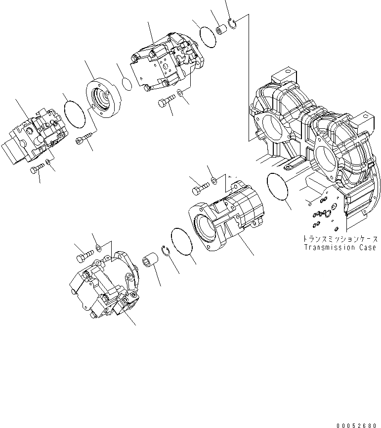 Схема запчастей Komatsu WA430-6 - ГИДР. НАСОС.(№-) ГИДРАВЛИКА