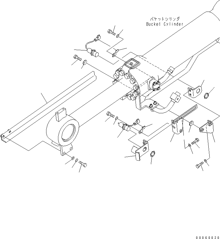 Схема запчастей Komatsu WA430-6 - ПОЗИЦИОНЕР КОВША(ДЛЯ E.P.C. РЫЧАГ)(№-) КАБИНА ОПЕРАТОРА И СИСТЕМА УПРАВЛЕНИЯ