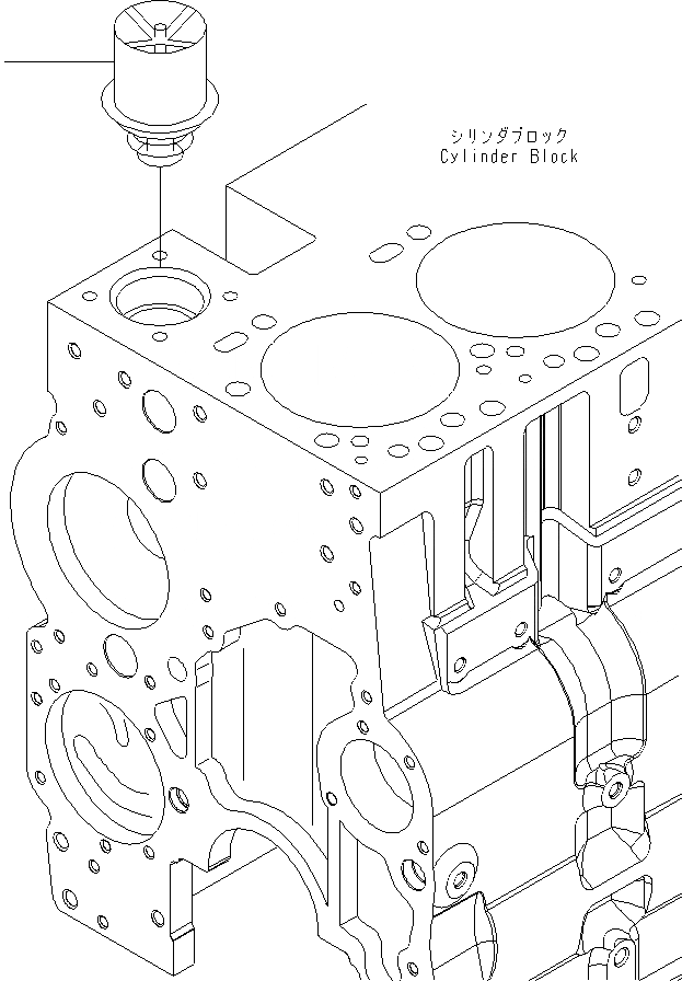 Схема запчастей Komatsu WA430-6E0 - ТЕРМОСТАТ AA ДВИГАТЕЛЬ
