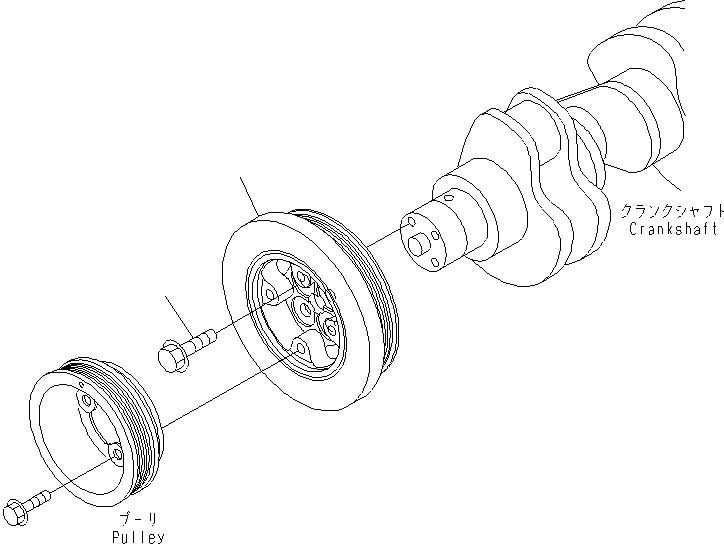 Схема запчастей Komatsu WA430-6E0 - ДЕМПФЕР AA ДВИГАТЕЛЬ