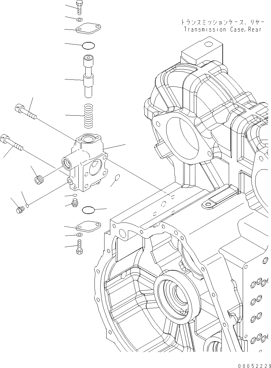 Схема запчастей Komatsu WA430-6E0 - ТРАНСМИССИЯ (ОСНОВН. КЛАПАН) (/) F ТРАНСМИССИЯ