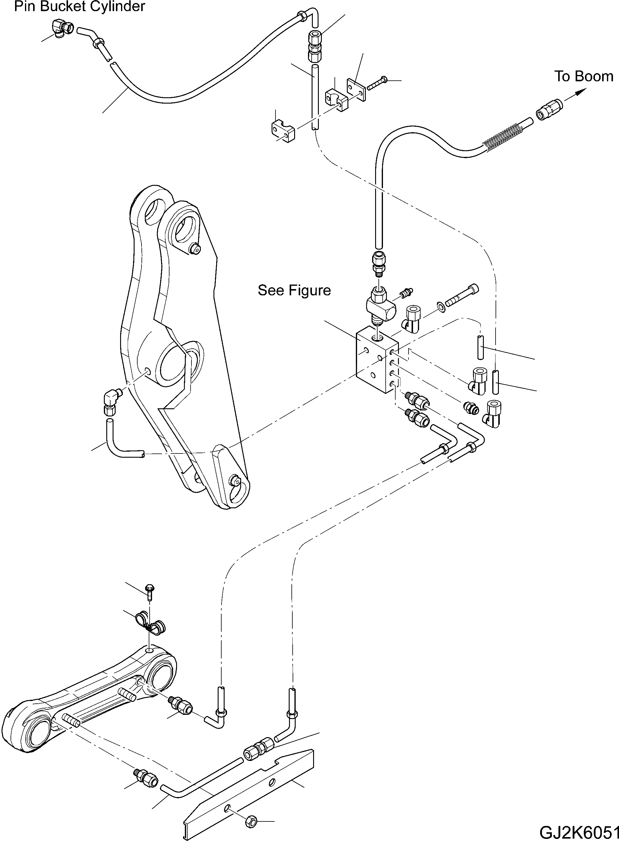 Схема запчастей Komatsu WA430-6E0 - CENTRAL СМАЗКА (КОЛЕНЧАТЫЙ РЫЧАГ) (ВЫСОК. ПОДЪЕМ) J ОСНОВНАЯ РАМА И ЕЕ ЧАСТИ