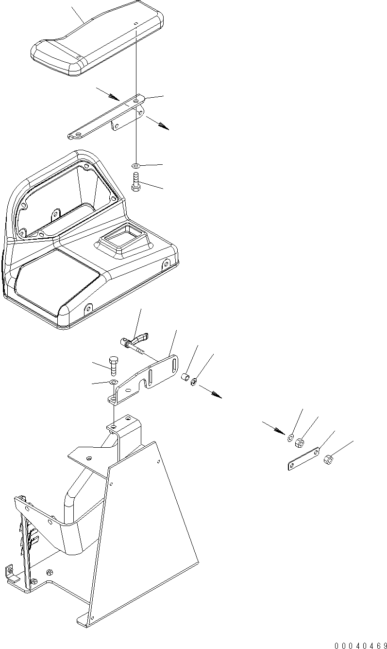 Схема запчастей Komatsu WA430-6E0 - УПРАВЛЕНИЕ ПОГРУЗКОЙ (ПОДЛОКОТНИК) K OPERATORґS ОБСТАНОВКА И СИСТЕМА УПРАВЛЕНИЯ