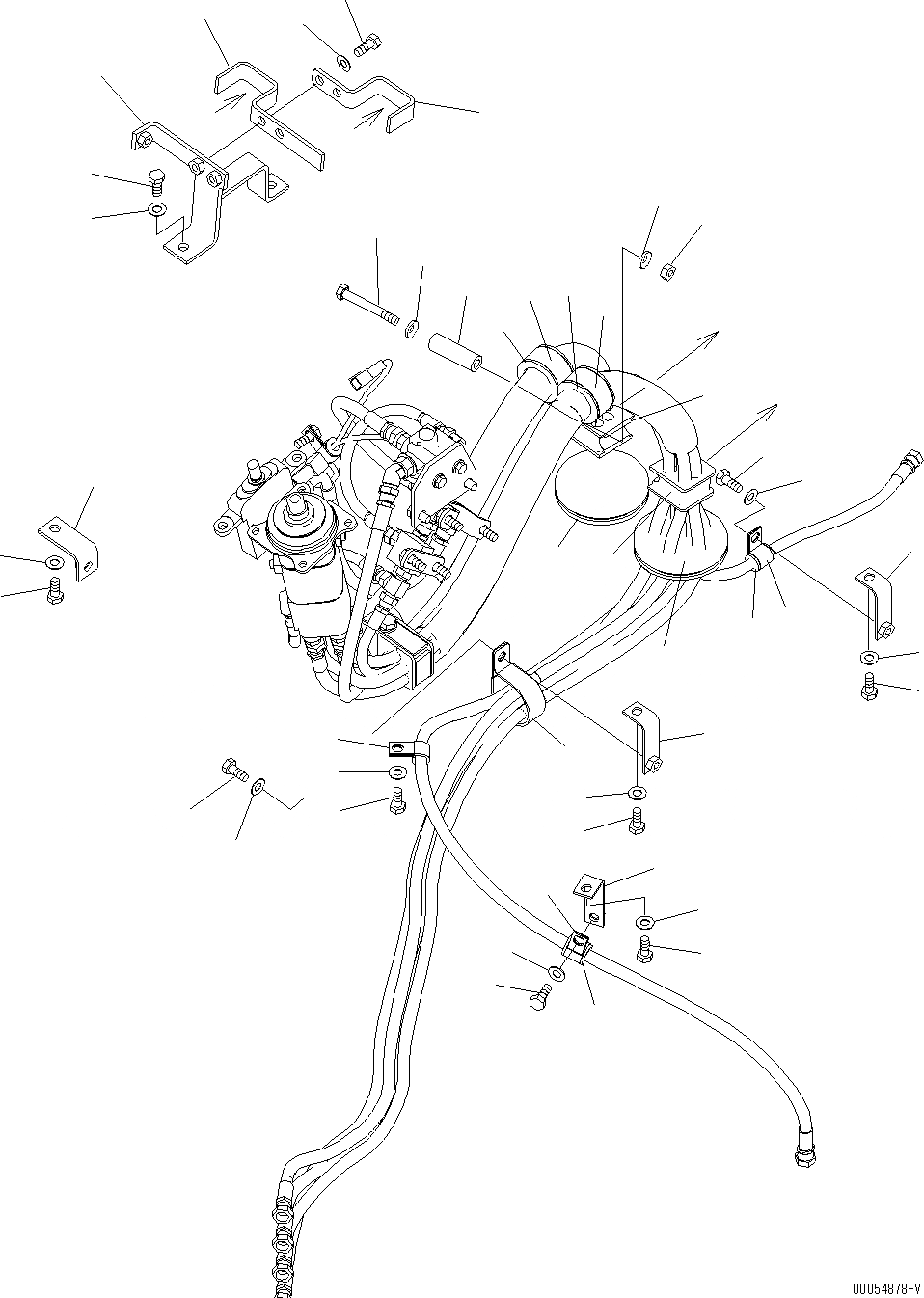 Схема запчастей Komatsu WA430-6E0 - УПРАВЛЕНИЕ ПОГРУЗКОЙ (P.P.C. ШЛАНГИ) (/) (ДЛЯ MULTI FUNCTION MONO РЫЧАГ) K OPERATORґS ОБСТАНОВКА И СИСТЕМА УПРАВЛЕНИЯ