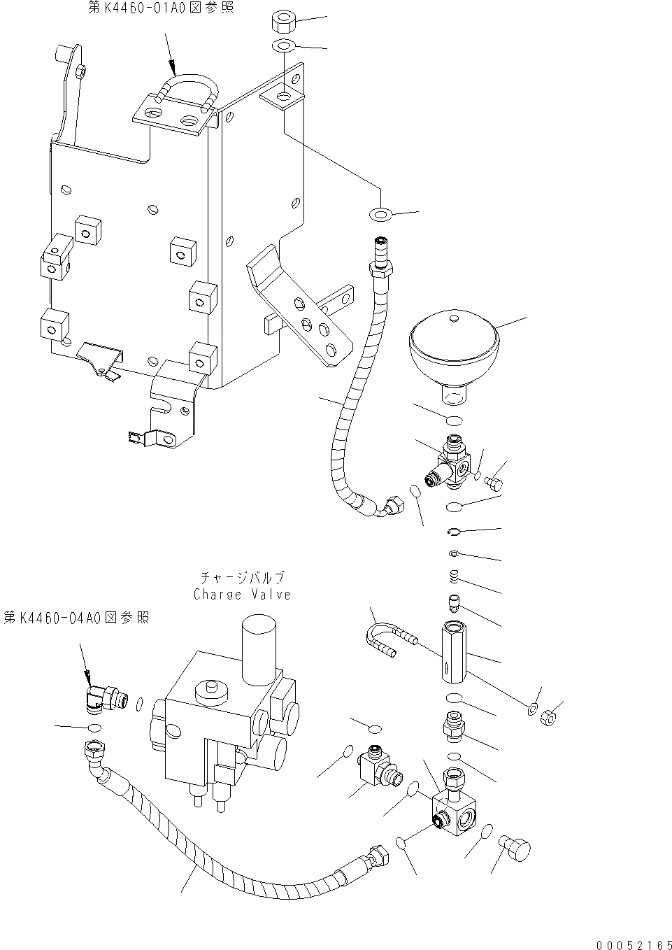 Схема запчастей Komatsu WA430-6E0 - УПРАВЛ-Е ТОРМОЗОМ (РУЛЕВ. УПРАВЛЕНИЕ P.P.C. ТРУБЫ) (ДЛЯ ORBITROLL РУЛЕВ. УПРАВЛЕНИЕ) K OPERATORґS ОБСТАНОВКА И СИСТЕМА УПРАВЛЕНИЯ