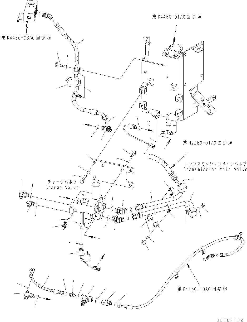 Схема запчастей Komatsu WA430-6E0 - УПРАВЛ-Е ТОРМОЗОМ (КЛАПАН АККУМУЛЯТОРА ЭЛЕМЕНТЫ КРЕПЛЕНИЯ) K OPERATORґS ОБСТАНОВКА И СИСТЕМА УПРАВЛЕНИЯ