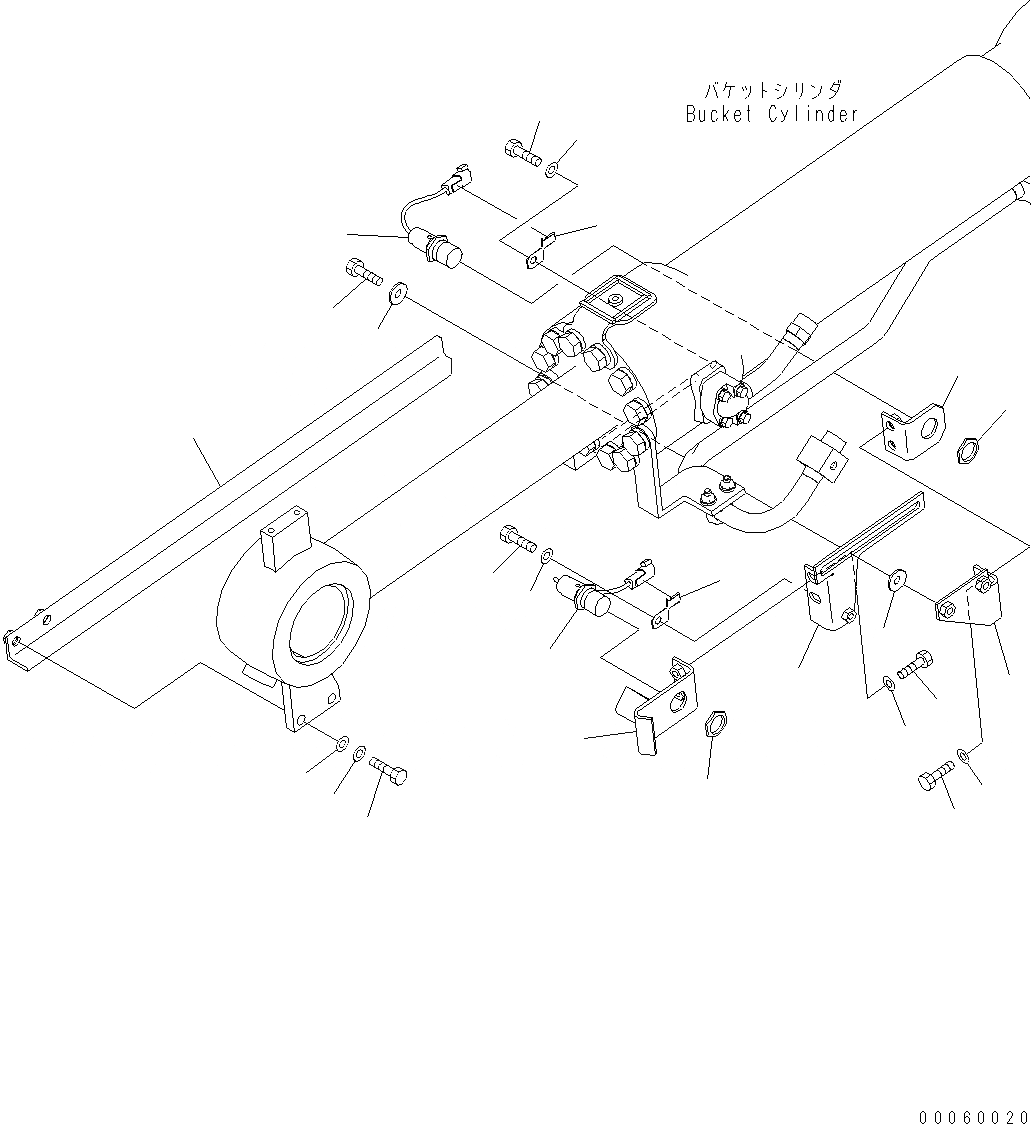 Схема запчастей Komatsu WA430-6E0 - ПОЗИЦИОНЕР КОВША(ДЛЯ E.P.C. РЫЧАГ) K OPERATORґS ОБСТАНОВКА И СИСТЕМА УПРАВЛЕНИЯ