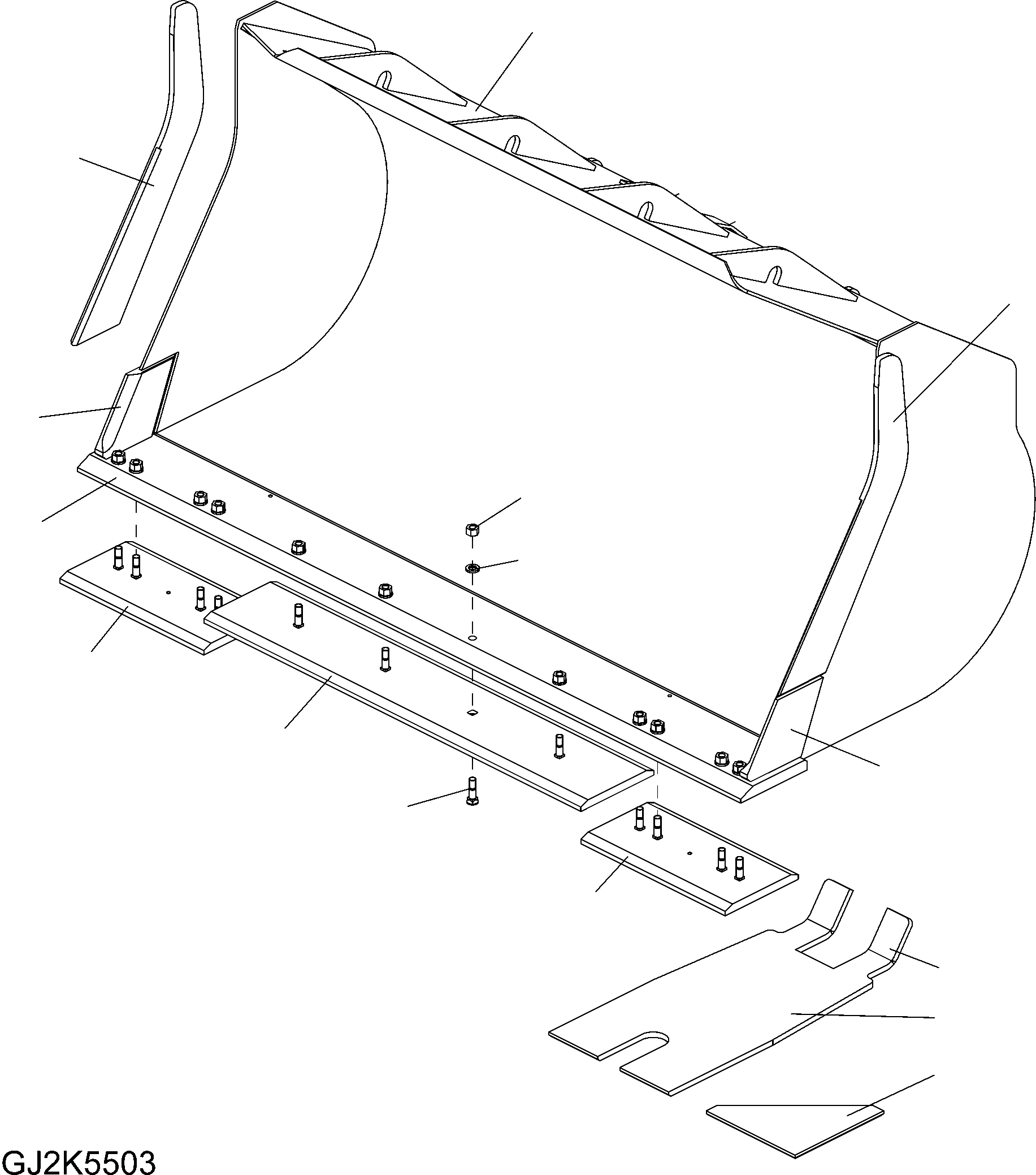Схема запчастей Komatsu WA430-6E0 - КОВШ .CBM (С BOC) (ТИП C) T РАБОЧЕЕ ОБОРУДОВАНИЕ