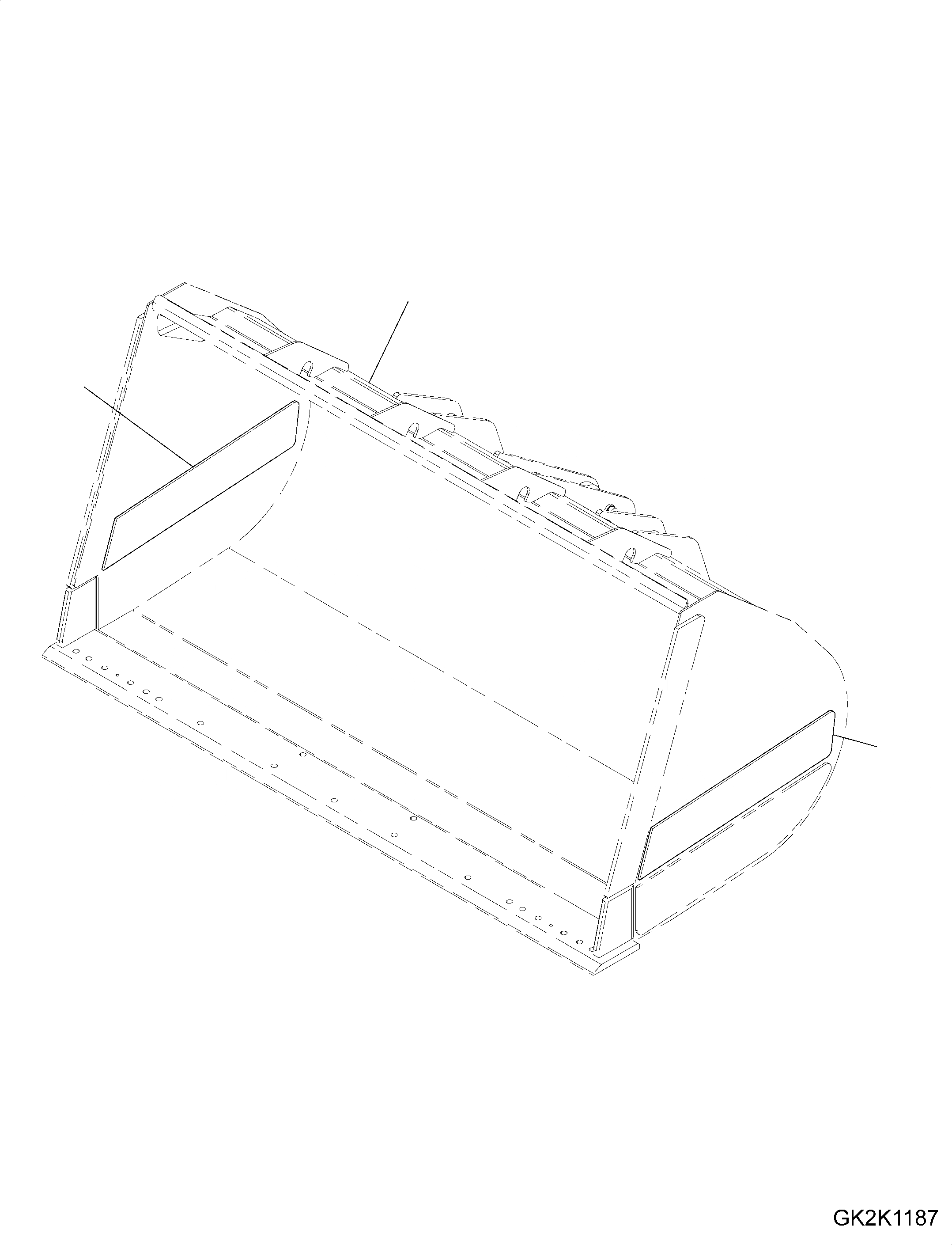 Схема запчастей Komatsu WA430-6E0 - КОВШ (С WEAR ПЛАСТИНА ) (УДЛИНН.) (CODE: S8) T РАБОЧЕЕ ОБОРУДОВАНИЕ