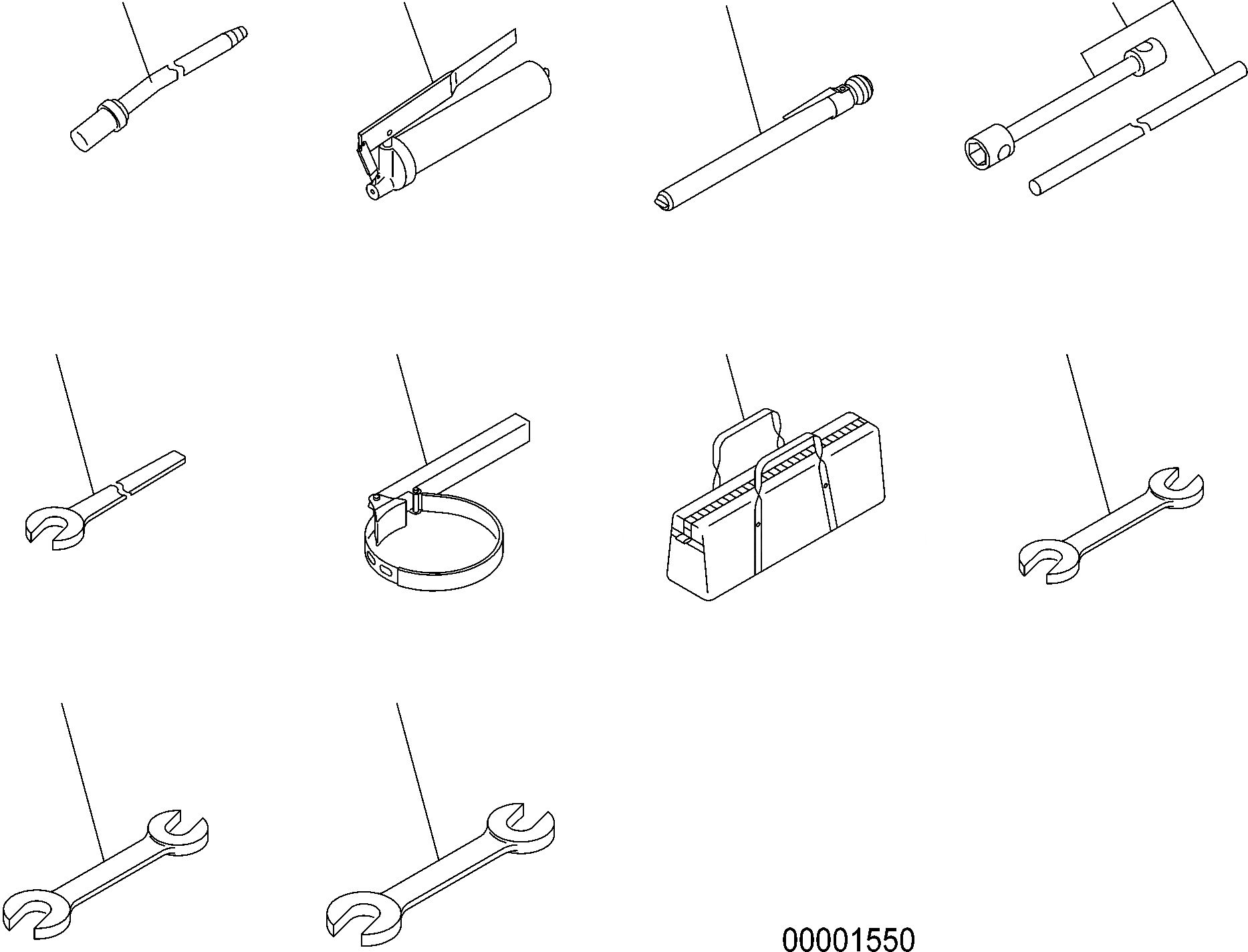 Схема запчастей Komatsu WA430-6E0 - ИНСТРУМЕНТ KOMATSU (ОПЦ.) V АКСЕССУАРЫ И ИНСТРУМЕНТ