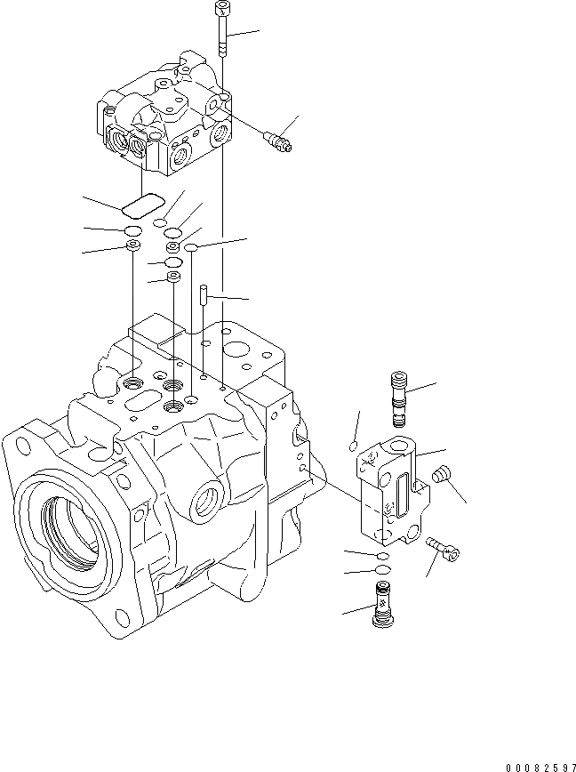 Схема запчастей Komatsu WA430-6E0 - ПОГРУЗ. НАСОС (/) Y ОСНОВН. КОМПОНЕНТЫ И РЕМКОМПЛЕКТЫ