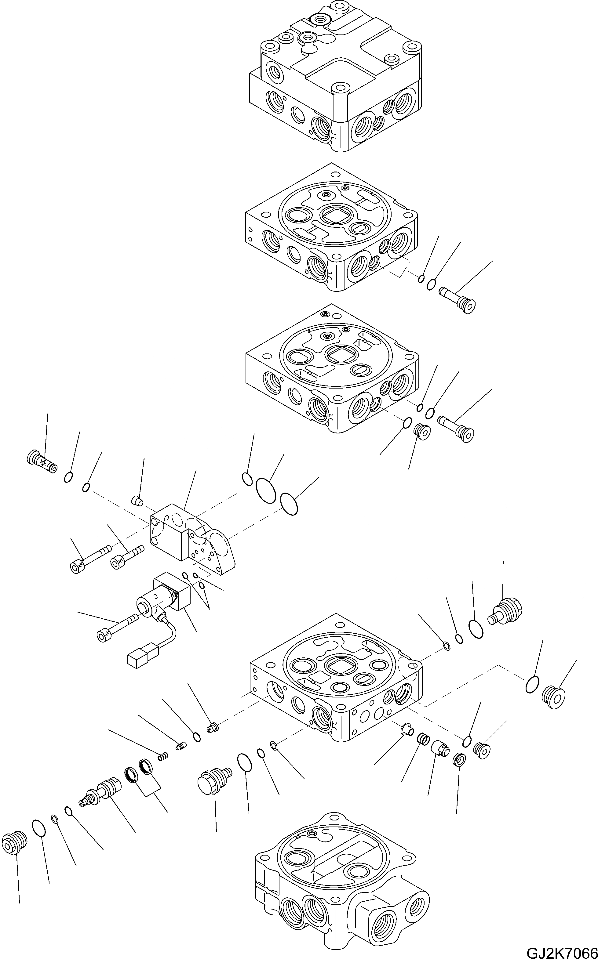 Схема запчастей Komatsu WA430-6E0 - УПРАВЛЯЮЩ. КЛАПАН (3-Х СЕКЦИОНН.) (ДЛЯ E.P.C. КЛАПАН) (/9) Y ОСНОВН. КОМПОНЕНТЫ И РЕМКОМПЛЕКТЫ