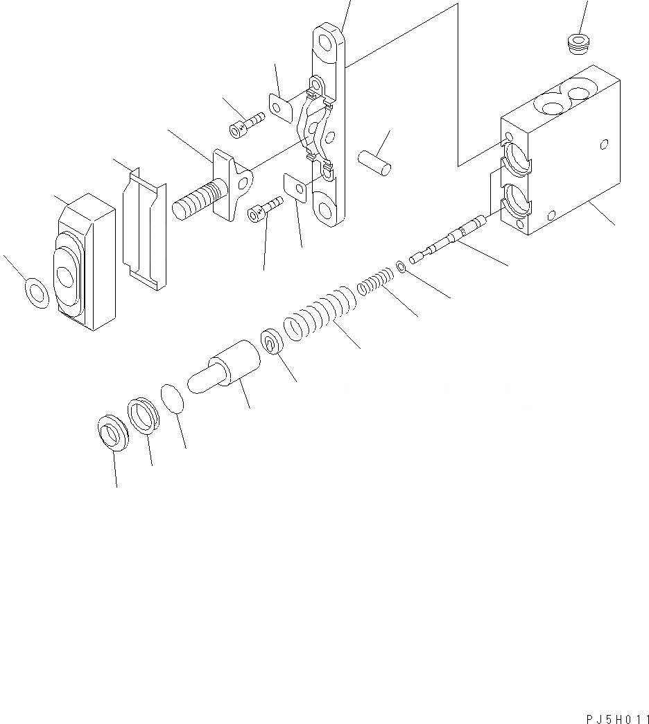 Схема запчастей Komatsu WA430-6E0 - КЛАПАН PPC(ДЛЯ 3-Х СЕКЦИОНН. КЛАПАН) Y ОСНОВН. КОМПОНЕНТЫ И РЕМКОМПЛЕКТЫ