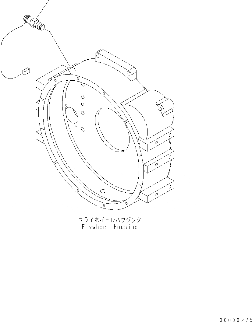 Схема запчастей Komatsu WA430-6 - ДВИГАТЕЛЬ (ДАТЧИК ВРАЩЕНИЯ) B КОМПОНЕНТЫ ДВИГАТЕЛЯ