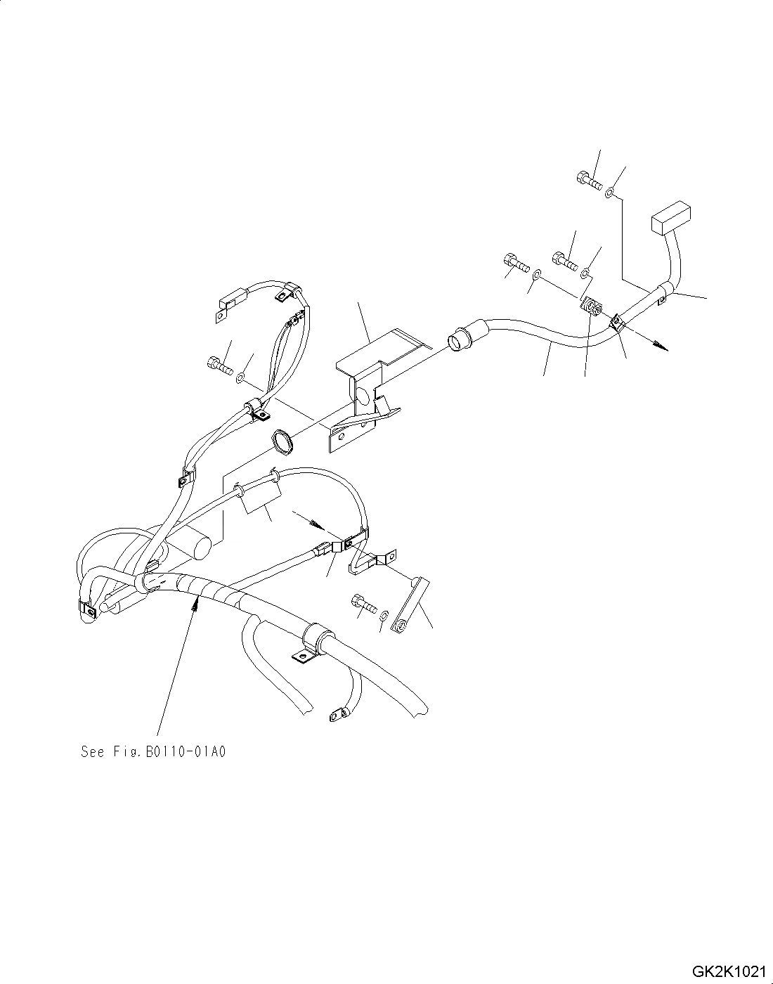 Схема запчастей Komatsu WA430-6 - Э/ПРОВОДКА ДВИГАТЕЛЯ (/) B КОМПОНЕНТЫ ДВИГАТЕЛЯ