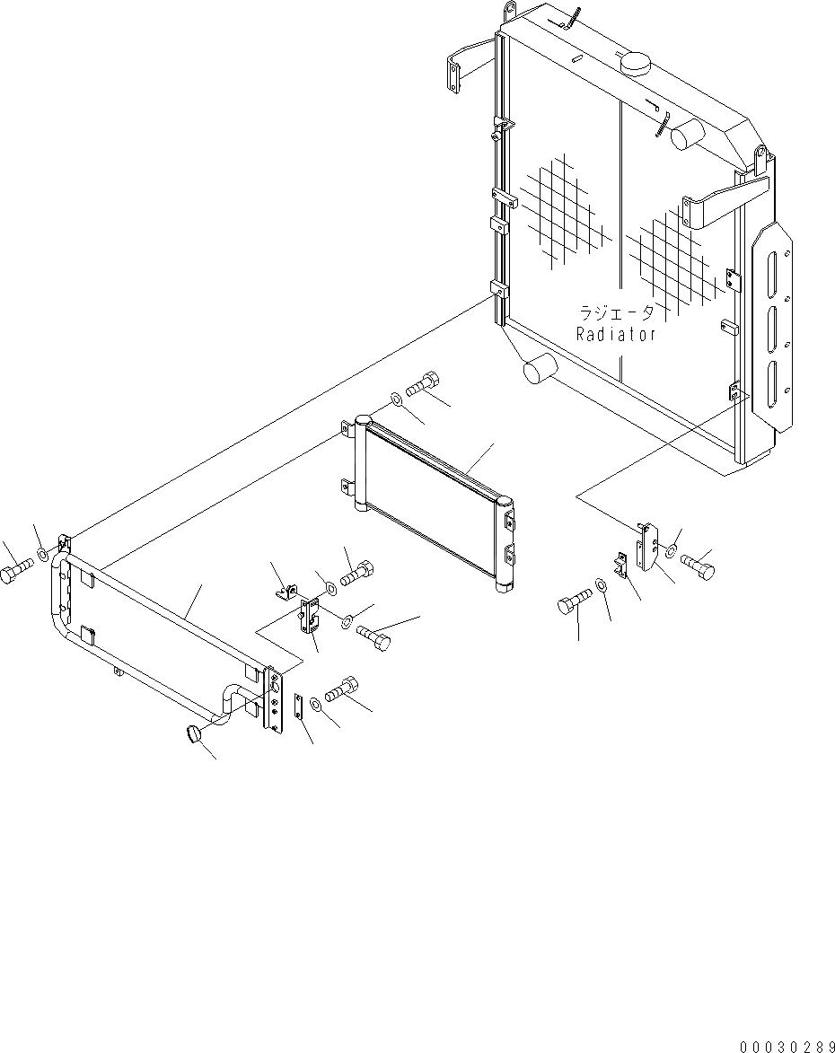Схема запчастей Komatsu WA430-6 - РАДИАТОР (МАСЛООХЛАДИТЕЛЬ) C СИСТЕМА ОХЛАЖДЕНИЯ