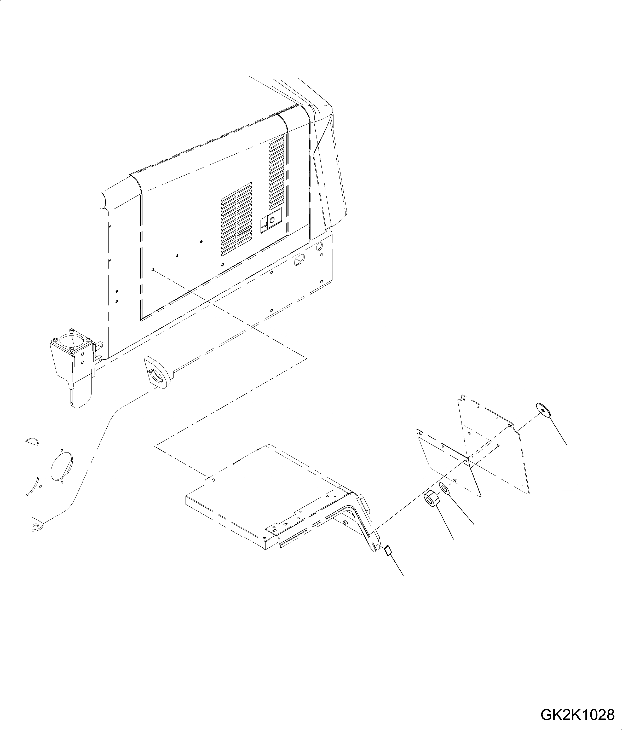 Схема запчастей Komatsu WA430-6 - КОРПУС АККУМУЛЯТОРА (REFLECTOR) E ЭЛЕКТРИКА