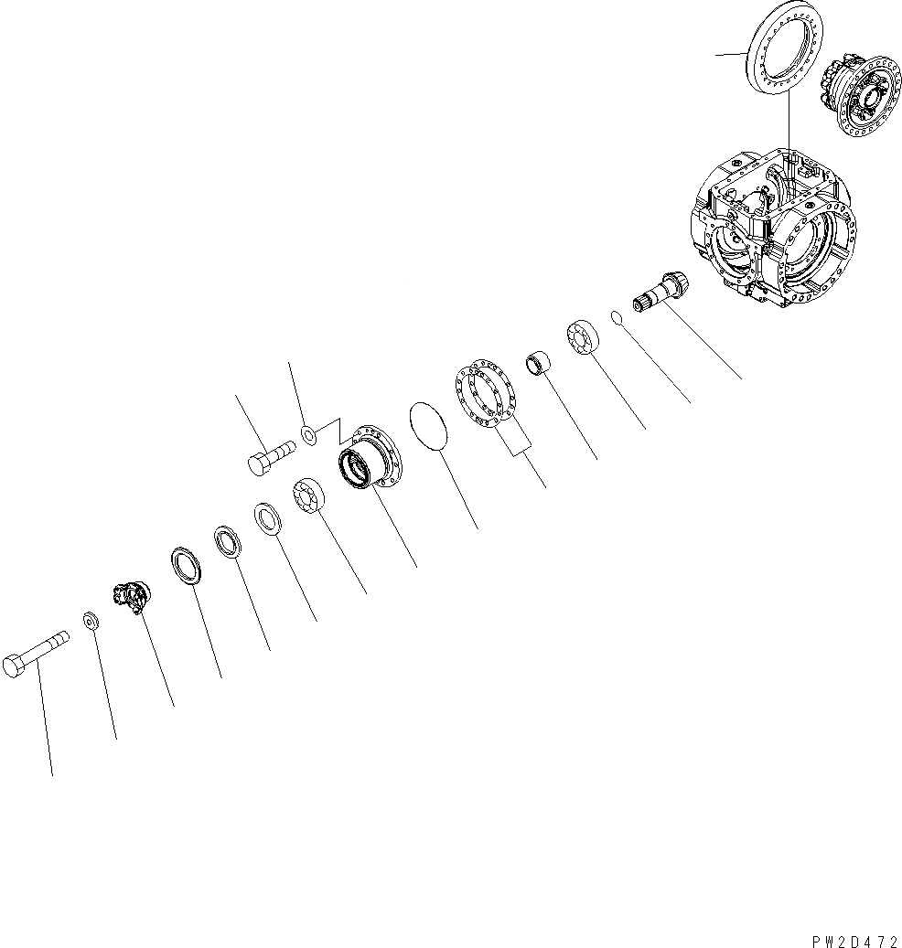 Схема запчастей Komatsu WA430-6 - ЗАДН. МОСТ (ДИФФЕРЕНЦ.) (/) F POWER TRANSMITTING СИСТЕМА