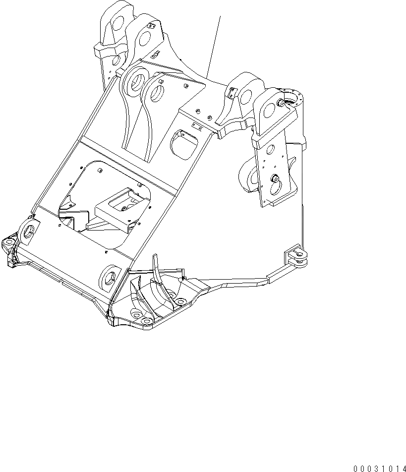 Схема запчастей Komatsu WA430-6 - ПЕРЕДН. РАМА J РАМА И ITS КОМПОНЕНТЫ