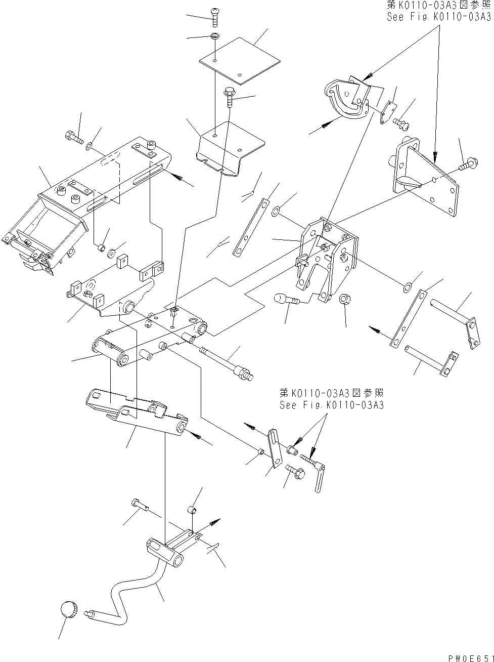 Схема запчастей Komatsu WA430-6 - OPERATORґS СИДЕНЬЕ (JOY-STICK РУЛЕВ. УПРАВЛЕНИЕ) (СОЕДИНИТЕЛЬН. ЗВЕНО) K OPERATORґS ОБСТАНОВКА И СИСТЕМА УПРАВЛЕНИЯ