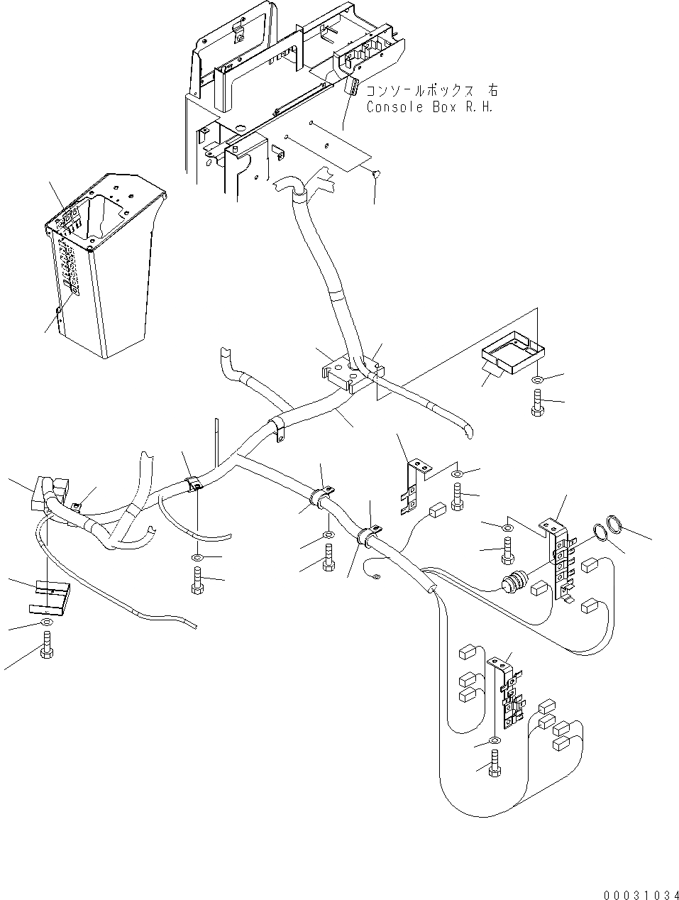 Схема запчастей Komatsu WA430-6 - ОСНОВН. КОНСТРУКЦИЯ (ПРОВОДКА) (/) K OPERATORґS ОБСТАНОВКА И СИСТЕМА УПРАВЛЕНИЯ