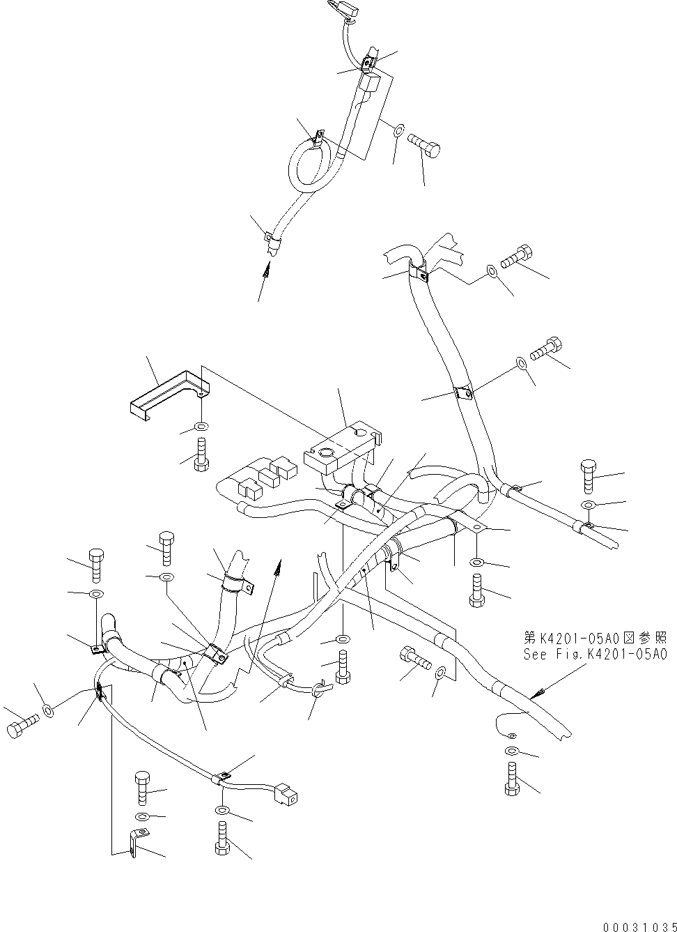 Схема запчастей Komatsu WA430-6 - ОСНОВН. КОНСТРУКЦИЯ (ПРОВОДКА) (/) K OPERATORґS ОБСТАНОВКА И СИСТЕМА УПРАВЛЕНИЯ