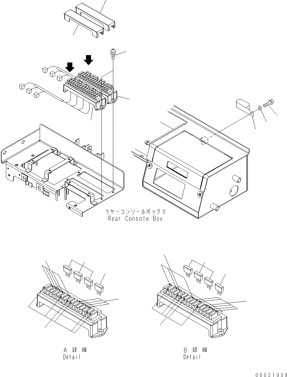 Схема запчастей Komatsu WA430-6 - ОСНОВН. КОНСТРУКЦИЯ (ПРЕДОХРАНИТЕЛЬ) K OPERATORґS ОБСТАНОВКА И СИСТЕМА УПРАВЛЕНИЯ