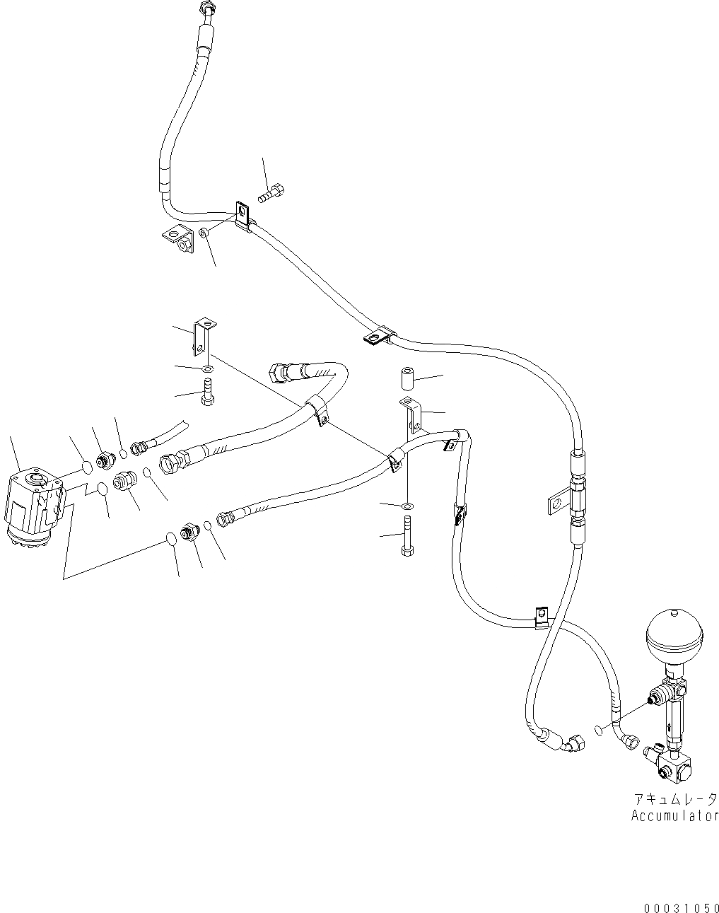Схема запчастей Komatsu WA430-6 - ОСНОВН. КОНСТРУКЦИЯ (ORBITROL КЛАПАН) K OPERATORґS ОБСТАНОВКА И СИСТЕМА УПРАВЛЕНИЯ