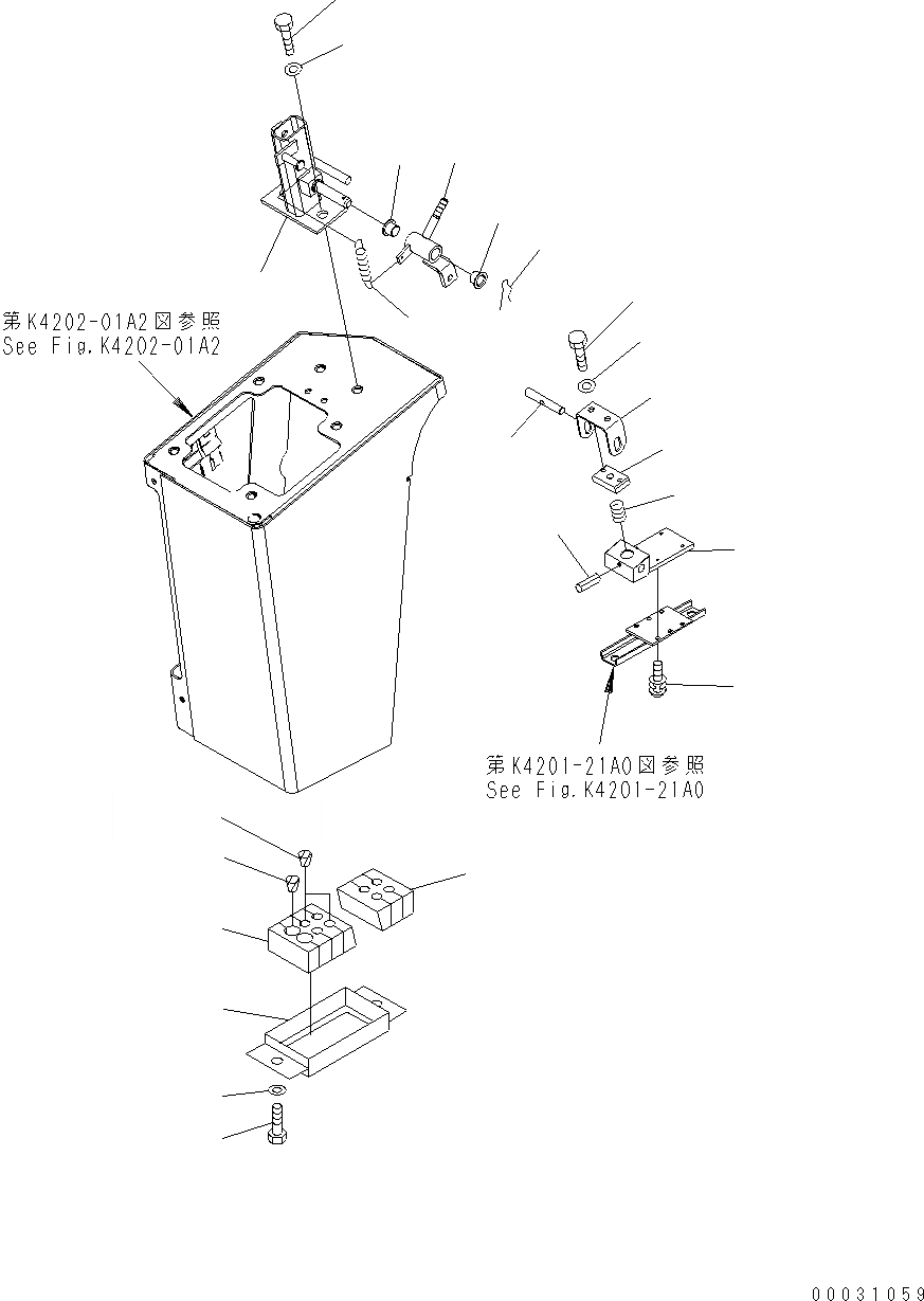 Схема запчастей Komatsu WA430-6 - УПРАВЛЕНИЕ ПОГРУЗКОЙ (СУППОРТ НАКЛОН. СТОЙКА) (ДЛЯ MULTI FUNCTION И 2-Х СЕКЦИОНН. КЛАПАН) K OPERATORґS ОБСТАНОВКА И СИСТЕМА УПРАВЛЕНИЯ