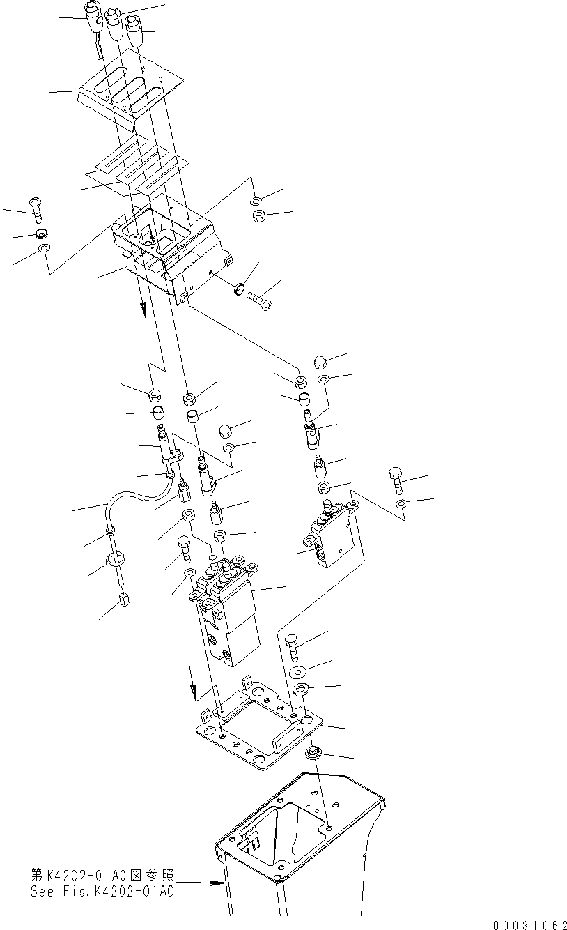 Схема запчастей Komatsu WA430-6 - УПРАВЛЕНИЕ ПОГРУЗКОЙ (РЫЧАГ) (ДЛЯ 3-Х СЕКЦИОНН. КЛАПАН) K OPERATORґS ОБСТАНОВКА И СИСТЕМА УПРАВЛЕНИЯ