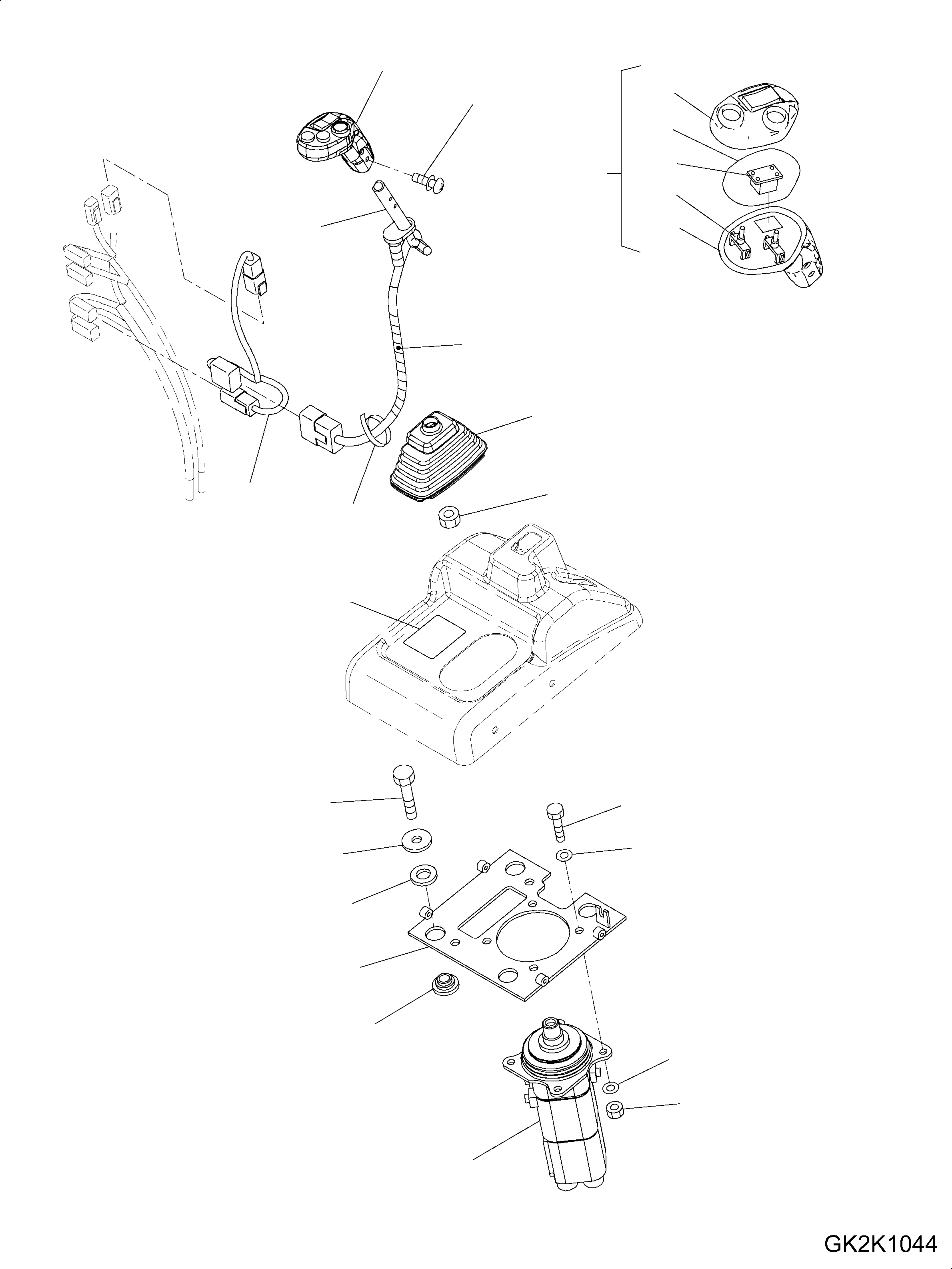 Схема запчастей Komatsu WA430-6 - УПРАВЛЕНИЕ ПОГРУЗКОЙ (РЫЧАГ) (ДЛЯ MULTI FUNCTION И 2-Х СЕКЦИОНН. КЛАПАН) K OPERATORґS ОБСТАНОВКА И СИСТЕМА УПРАВЛЕНИЯ