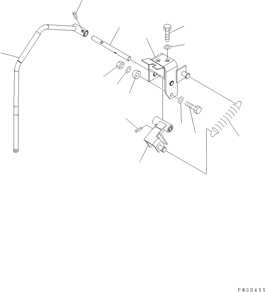 Схема запчастей Komatsu WA430-6 - УПРАВЛЕНИЕ ПОГРУЗКОЙ (РЫЧАГ БЛОКИРОВКИ) K OPERATORґS ОБСТАНОВКА И СИСТЕМА УПРАВЛЕНИЯ