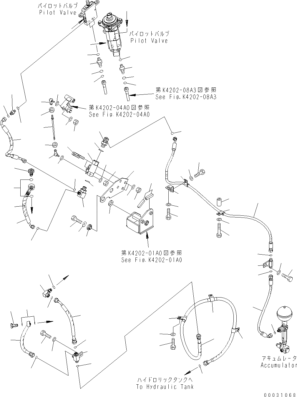Схема запчастей Komatsu WA430-6 - УПРАВЛЕНИЕ ПОГРУЗКОЙ (КЛАПАН ОСТАНОВКИ) (ДЛЯ MULTI FUNCTION И 3-Х СЕКЦИОНН. КЛАПАН) K OPERATORґS ОБСТАНОВКА И СИСТЕМА УПРАВЛЕНИЯ