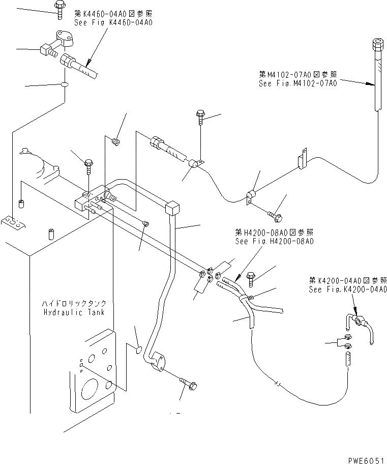 Схема запчастей Komatsu WA450-3 - ГИДР. БАК. (ВОЗВРАТН. ЛИНИЯ КЛАПАНА РРС И КЛАПАНА ТОРМОЗОВ) (С  ЗАЩИТА ОТ ВАНДАЛИЗМА) ГИДРАВЛИКА