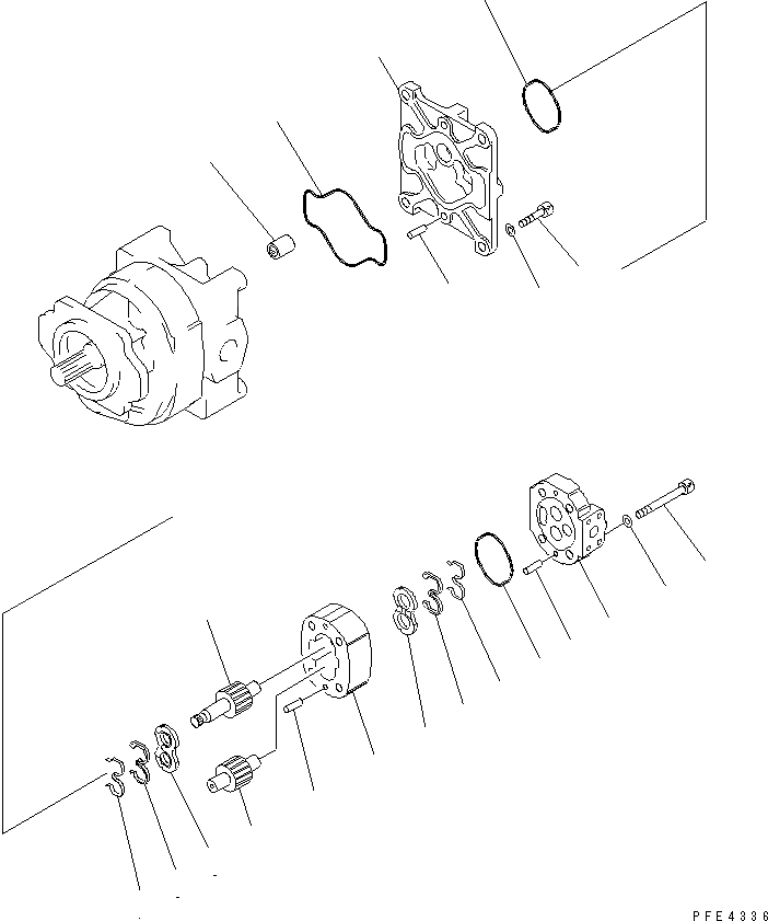 Схема запчастей Komatsu WA450-3 - ГИДР. НАСОС. (РАБОЧЕЕ ОБОРУДОВАНИЕ¤P.P.C. И ТОРМОЗ. ОХЛАЖД-Е МАСЛ.)(/) ОСНОВН. КОМПОНЕНТЫ И РЕМКОМПЛЕКТЫ