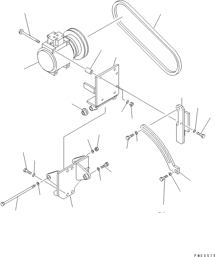 Схема запчастей Komatsu WA450-3A-S - КОМПОНЕНТЫ КОНДИЦИОНЕРА (/8) (КРЕПЛЕНИЕ КОНДИЦИОНЕРА)(№-) РАМА И ЧАСТИ КОРПУСА