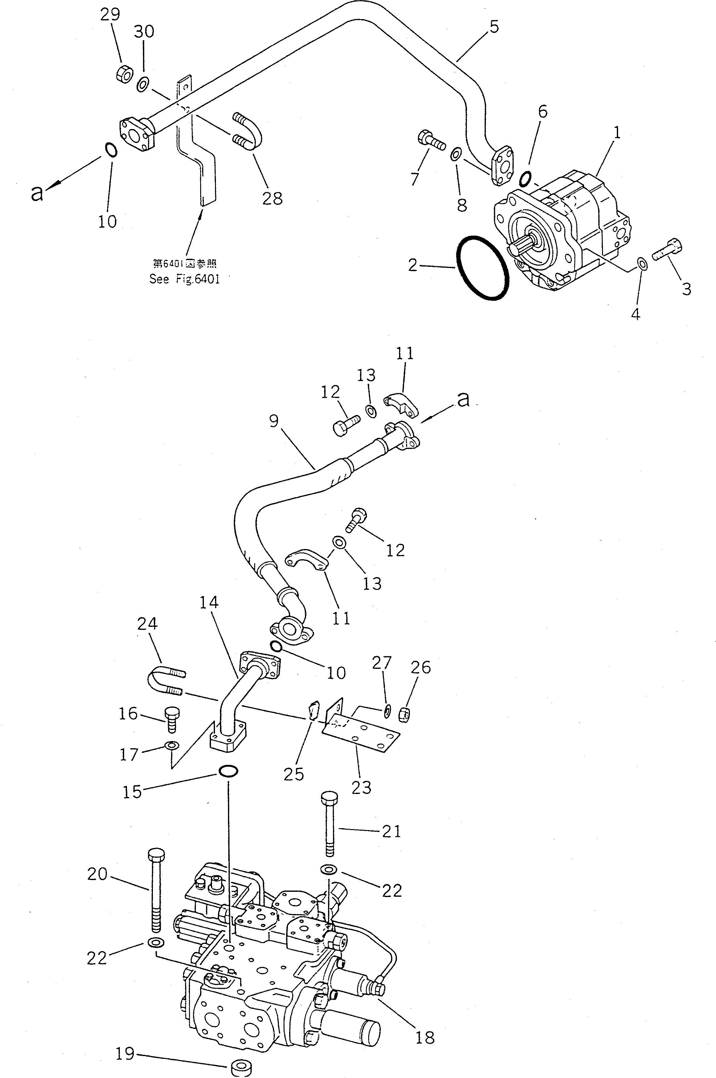 Схема запчастей Komatsu WA450-1 - ГИДРАВЛИКА РУЛ. УПРАВЛЕНИЯ (/)(№-9999) РУЛЕВ. УПРАВЛЕНИЕ И СИСТЕМА УПРАВЛЕНИЯS