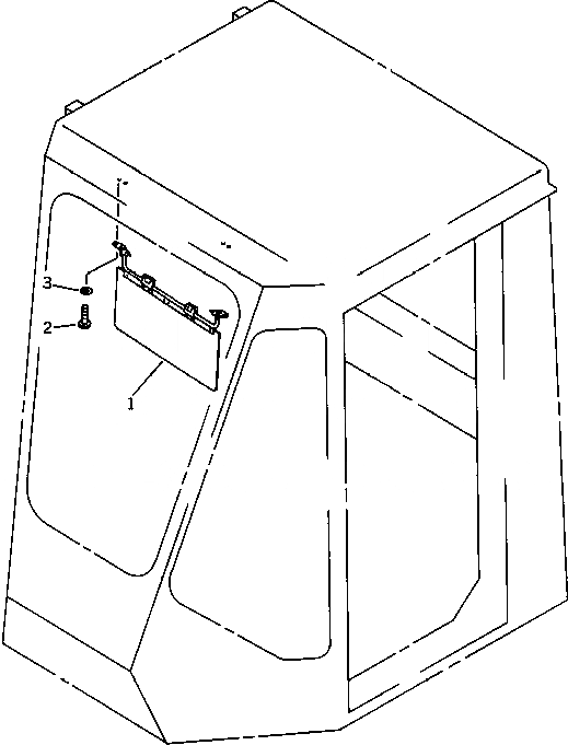 Схема запчастей Komatsu WA450-1 - КОЗЫРЕК ОТ СОЛНЦА.(№-) РАМА И ЧАСТИ КОРПУСА