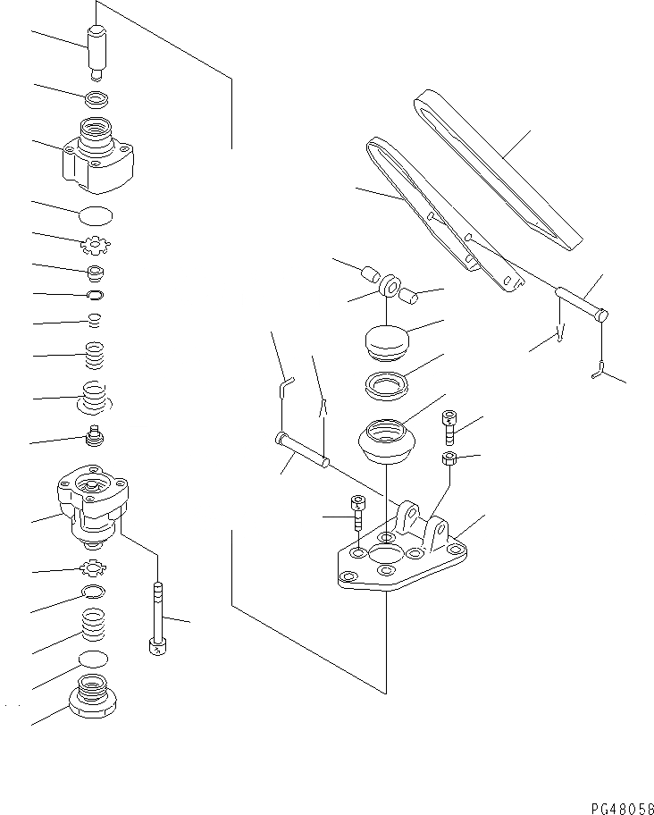 Схема запчастей Komatsu WA450-3 - ТОРМОЗНОЙ КЛАПАН (ОДИНОЧН. ТИП) ВЕДУЩ. ВАЛ¤ ДИФФЕРЕНЦ. И КОЛЕСА