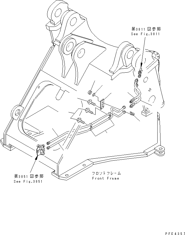 Схема запчастей Komatsu WA450-3 - ЛИНИЯ ОхЛАжДЕНИЯ ТОРМОЗОВ (/) ВЕДУЩ. ВАЛ¤ ДИФФЕРЕНЦ. И КОЛЕСА