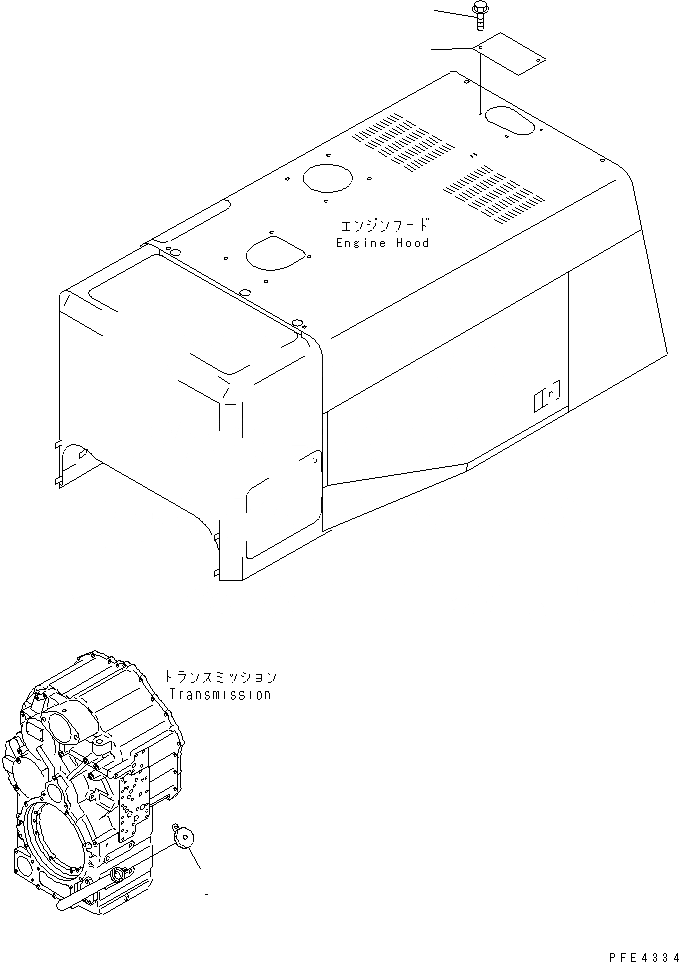 Схема запчастей Komatsu WA450-3 - ЗАЩИТА ОТ ВАНДАЛИЗМА РАМА И ЧАСТИ КОРПУСА