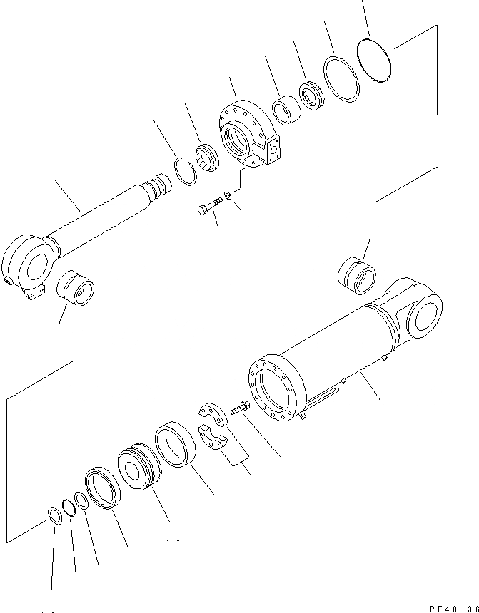 Схема запчастей Komatsu WA450-3 - ГИДРОЦИЛИНДР КОВША УПРАВЛ-Е РАБОЧИМ ОБОРУДОВАНИЕМ