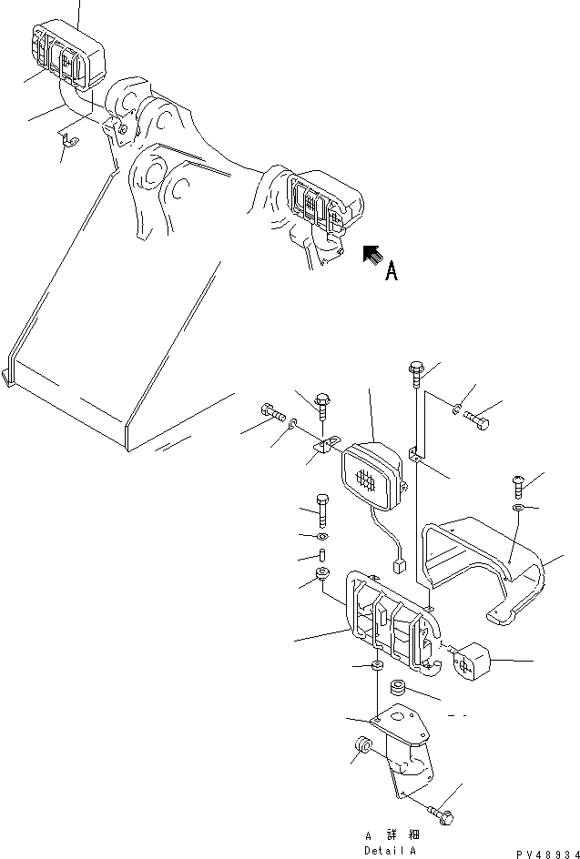 Схема запчастей Komatsu WA450-3A-ST - ЭЛЕКТРИКА (ПЕРЕДН. ОСВЕЩЕНИЕ) (ТУННЕЛЬН. СПЕЦ-Я.)(№-) КОМПОНЕНТЫ ДВИГАТЕЛЯ И ЭЛЕКТРИКА