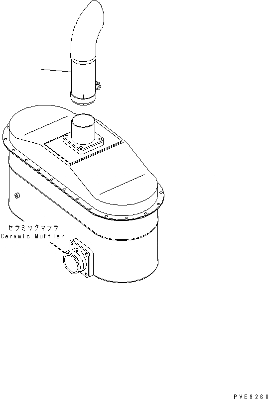 Схема запчастей Komatsu WA450-3 - ВЫХЛОПНАЯ ТРУБА (ТУННЕЛЬН. СПЕЦ-Я.¤ КЕРАМИЧ. ГЛУШИТЕЛЬ) КОМПОНЕНТЫ ДВИГАТЕЛЯ