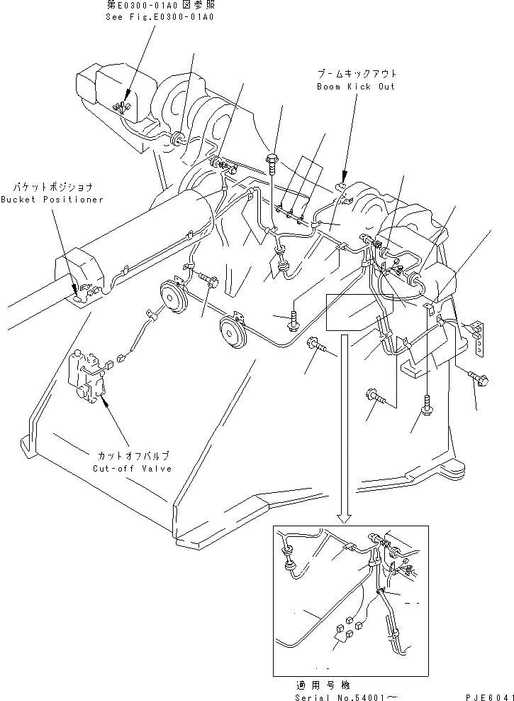 Схема запчастей Komatsu WA450-3 - ПРОВОДКА (ПЕРЕДН. РАМА) (ТУННЕЛЬН. СПЕЦ-Я.) ЭЛЕКТРИКА