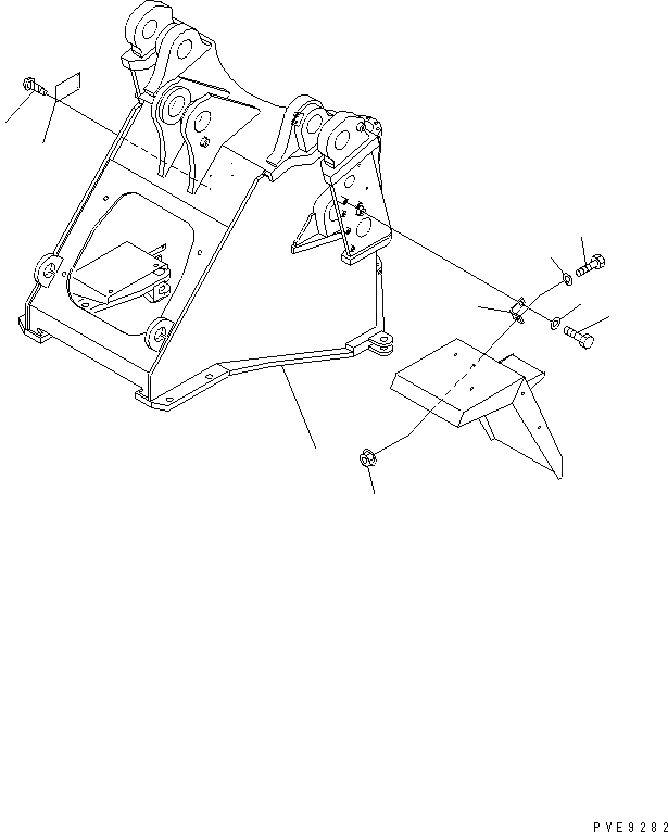 Схема запчастей Komatsu WA450-3A-TN - ПЕРЕДН. РАМА (ТУННЕЛЬН. СПЕЦ-Я.) ОСНОВНАЯ РАМА И ЕЕ ЧАСТИ