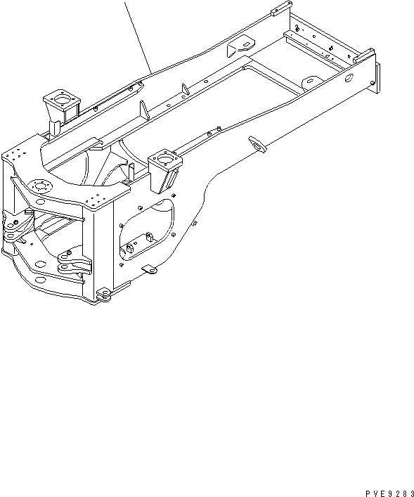 Схема запчастей Komatsu WA450-3A-TN - ЗАДН. РАМА (ТУННЕЛЬН. СПЕЦ-Я.) ОСНОВНАЯ РАМА И ЕЕ ЧАСТИ
