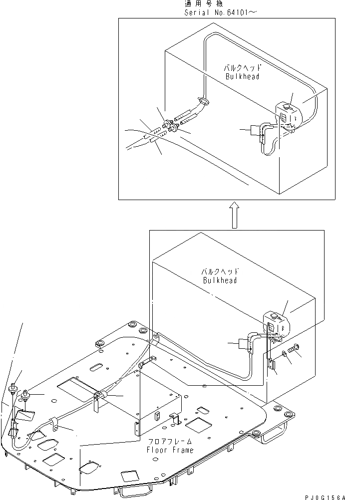 Схема запчастей Komatsu WA450-3-H - ОМЫВАТЕЛЬ БАК КАБИНА ОПЕРАТОРА И СИСТЕМА УПРАВЛЕНИЯ