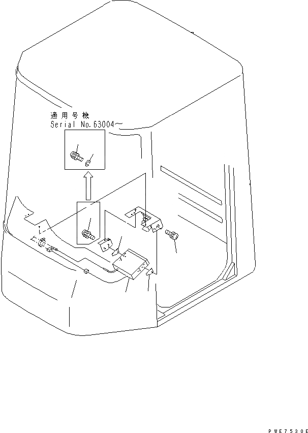 Схема запчастей Komatsu WA450-3-H - РАДИО¤ AM/FM КАБИНА ОПЕРАТОРА И СИСТЕМА УПРАВЛЕНИЯ